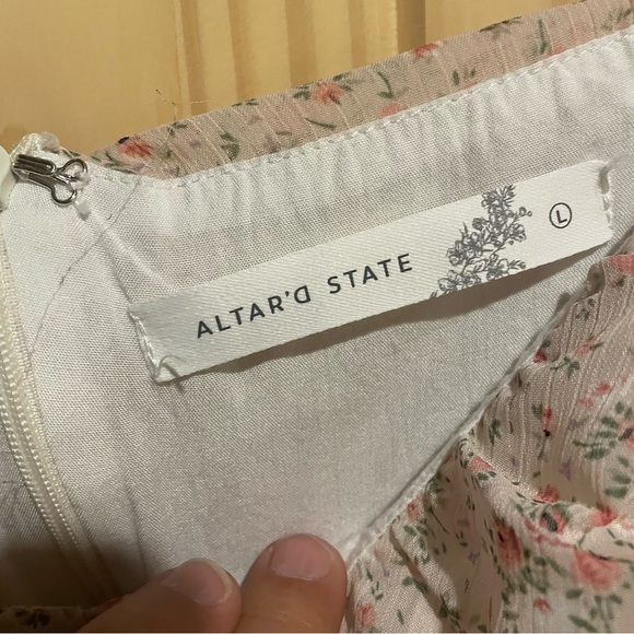 Altar'd State Cream Floral Mini Dress - Picture 4 of 13